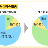 ピアノを弾く時の脳内の様子。